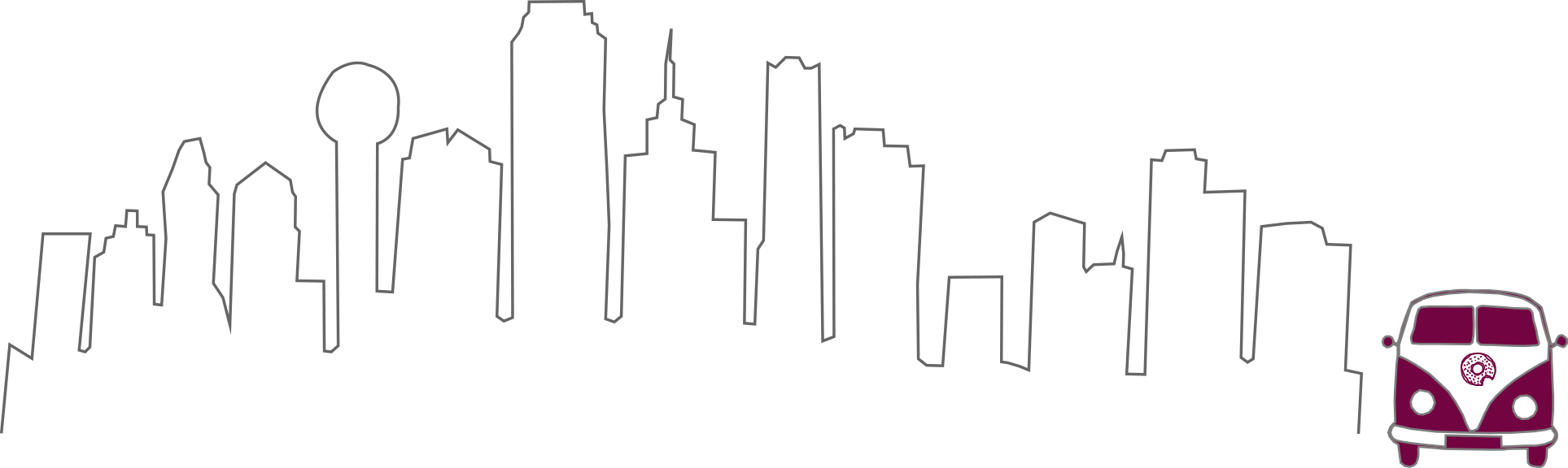 Dallas City Outline